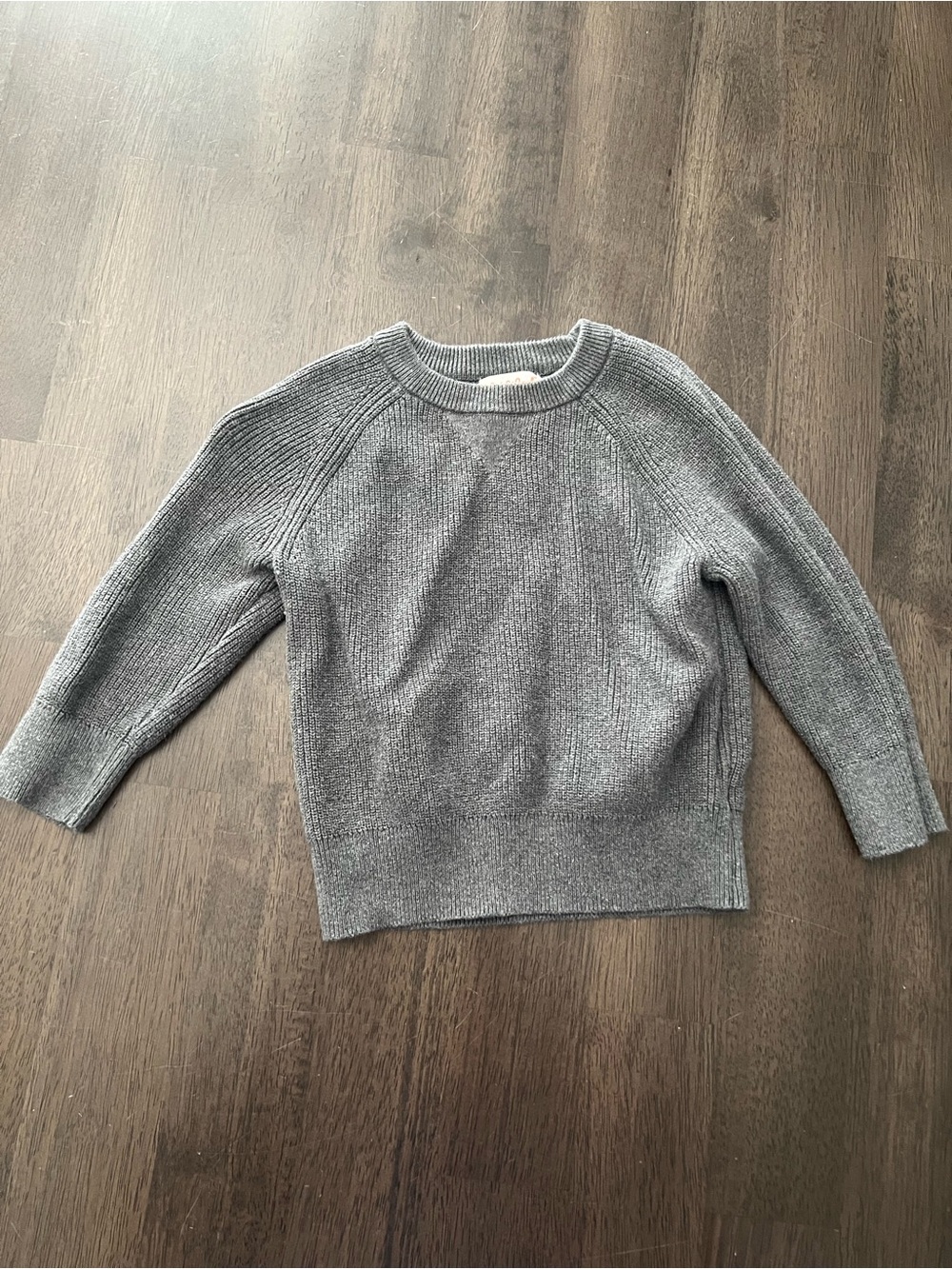 Gray Knit Crewneck Sweater - 18 month